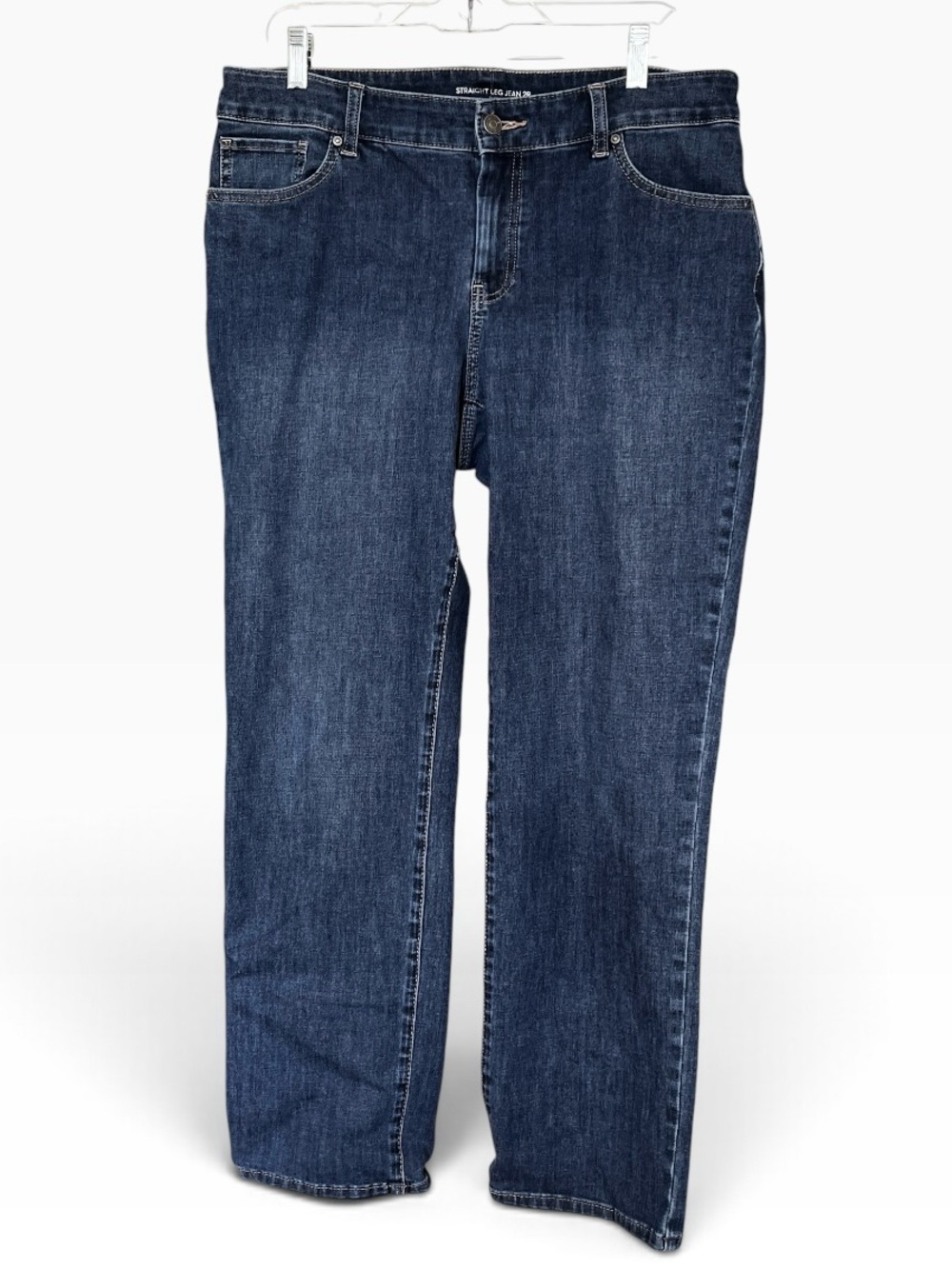 Chico's Size 2 Straight-Leg Jeans Stretchy Size 12